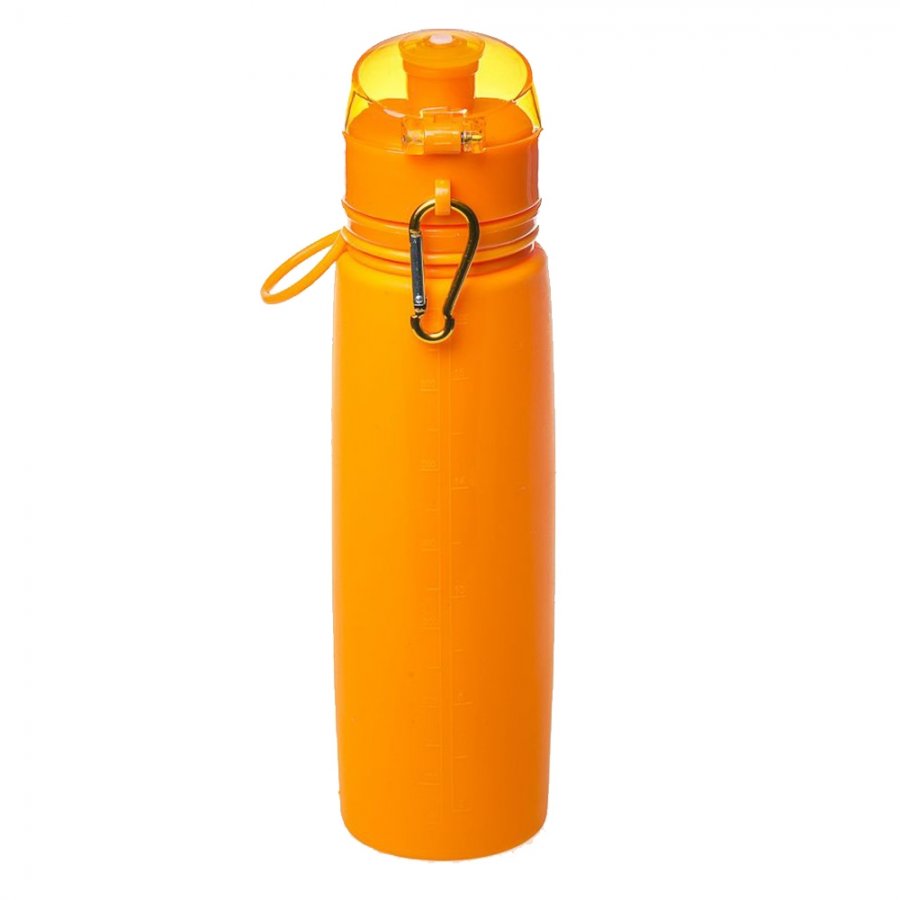 Бутылка Tramp силиконовая 0,7 л 	 (Оранжевый)