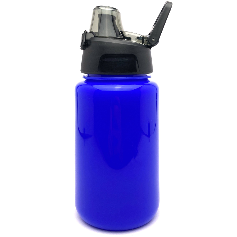 Бутылка для воды с кнопкой 500 (Тёмно-синий)