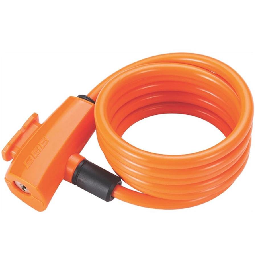 Замок вело BBB/BBL-61 QuickSafe coil cable (Оранжевый)