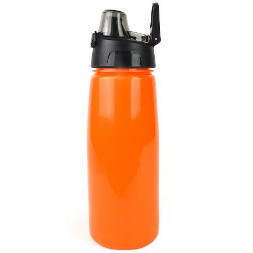 Бутылка для воды с кнопкой 750 (Оранжевый)