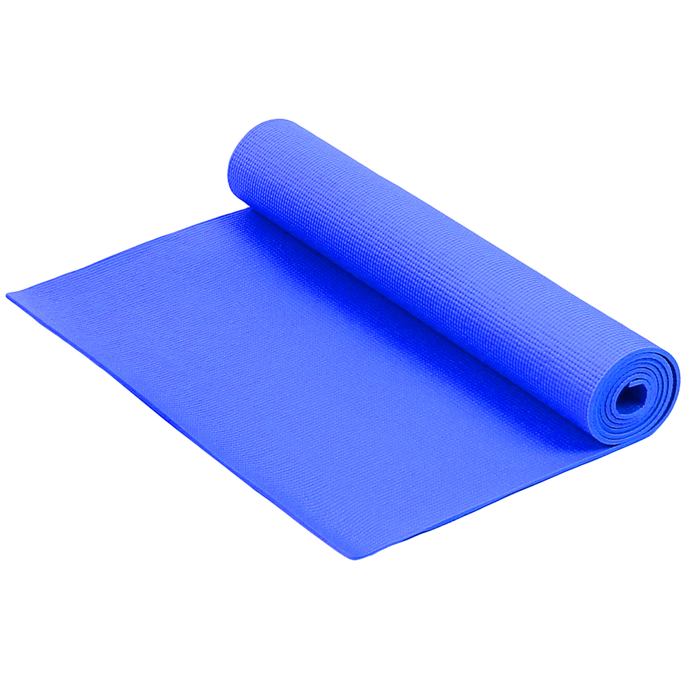 Коврик для фитнеса и йоги  Larsen PVC  (Синий)