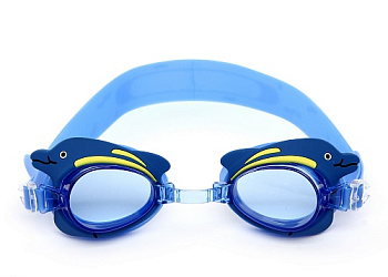 Очки плавательные Larsen DR-G1713 "Дельфин" (Синий)