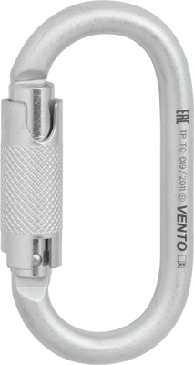 Карабин Vento Стальной Овал с байонетной муфтой vpro 0010/vnt 1010	