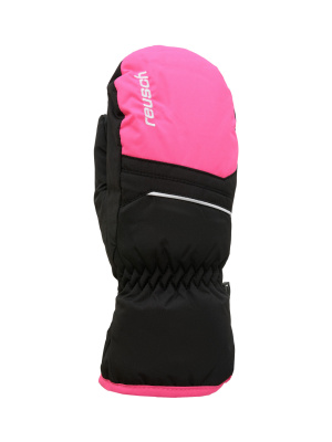 Варежки Reusch Alan Junior Mitten Black/Pink Glo