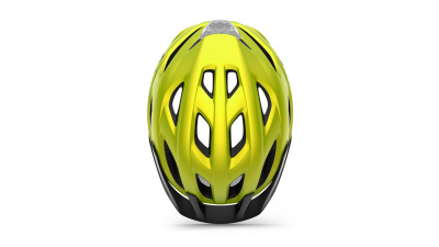 Велошлем Met Crossover Metallic Lime Yellow