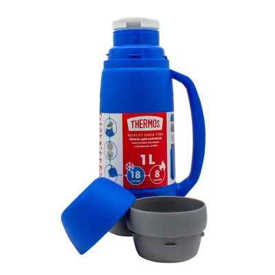 Термос Thermos Weekend 36-100 Bl 1.0L (СТЕКЛЯННАЯ КОЛБА)