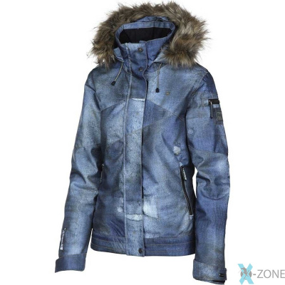 Куртка женская Rehall 17-18 Jessie-R-fur blue denim used
