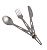 Набор столовых приборов Goraa 3-Piece Titanium Cutlery Set