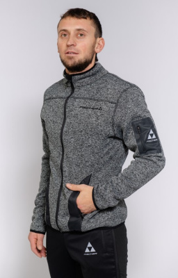 Куртка Fischer Fleece Logo серый  Куртка Fischer Fleece Logo серый