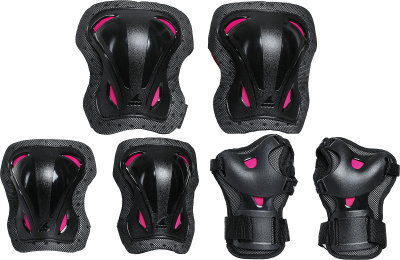 Комплект защиты Rollerblade Skate Gear W 3 Pack black/raspberry