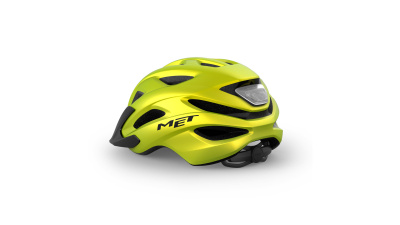 Велошлем Met Crossover Metallic Lime Yellow