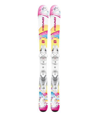 Комплект горных лыж Head 25-26 Unicorn Jrs+Jrs 4.5 Gw Ca Br 80 [I] white-pink 