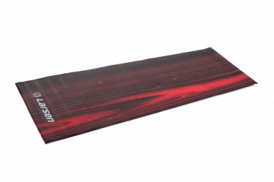 Коврик для фитнеса и йоги Larsen PVC multicolor Red Black