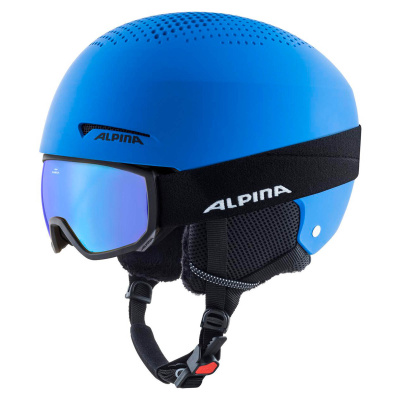 Шлем Alpina Zupo Set (+Scarabeo Jr.) Blue Matt