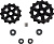 Ролики переключателя Shimano, 8/7скоростей, верхний+нижний, к RD-M310				