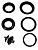 Рулевая колонка Neco 1.5"/-1/8", чашки ø44/ø55мм