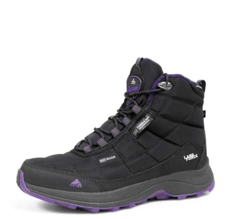Ботинки Editex Land Force (Winter) чёрный/фиолетовый