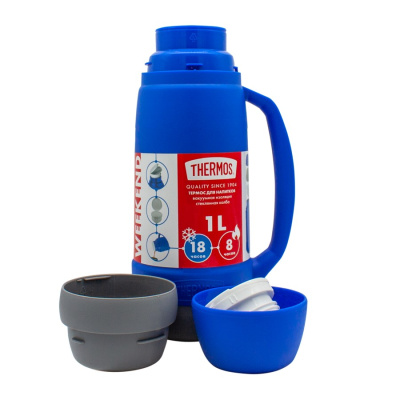Термос Thermos Weekend 36-100 Bl 1.0L (СТЕКЛЯННАЯ КОЛБА)