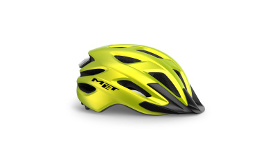 Велошлем Met Crossover Metallic Lime Yellow