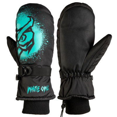 Варежки White Owl Pro mitt чёрный c бирюзовым