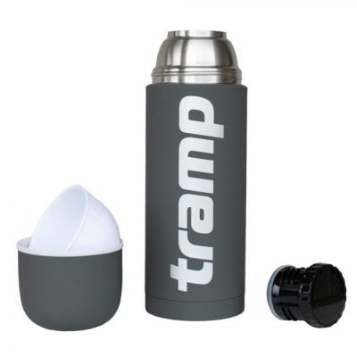 Термос Tramp Soft Touch 1.0 л (Серый)