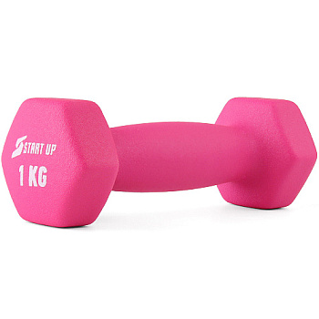 Гантель неопреновая Start Up HY-D-021 1 кг (Розовый)
