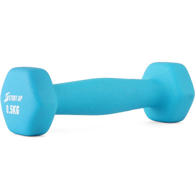 Гантель неопреновая Start Up HY-D-021 0,5 кг  (Голубой)