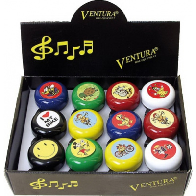 Звонок VENTURA 5-420113 сталь детский с рисунком цвета в ассорт. 
