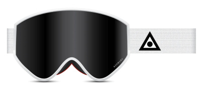 Очки Ashbury A12 white triangle (dark smoke lens/yellow spare)