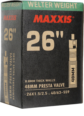 Камера Maxxis Welter Weight 26х1.5/2.50 LFVSEP вело ниппель 48 